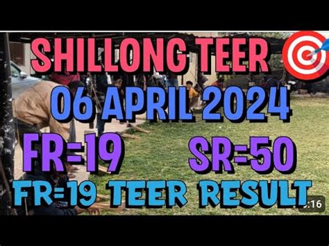 shillong teer morning result fr sr|Shillong Teer Result .